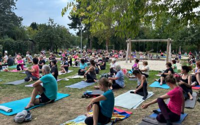 Sunset-Flow Yoga der BKK Werra Meissner Kreis